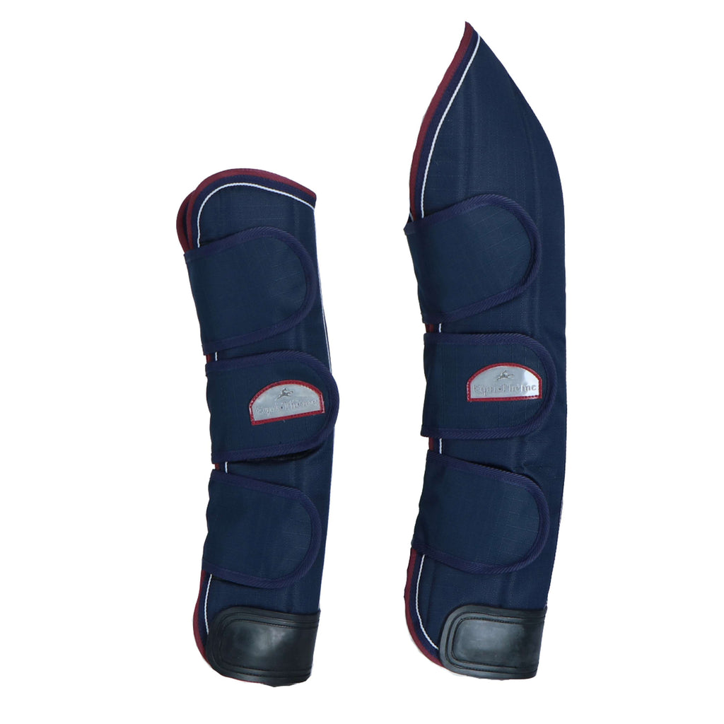 EQUITHÈME Protectores de transporte 1200D Azul marino/Burdeos/Blanco
