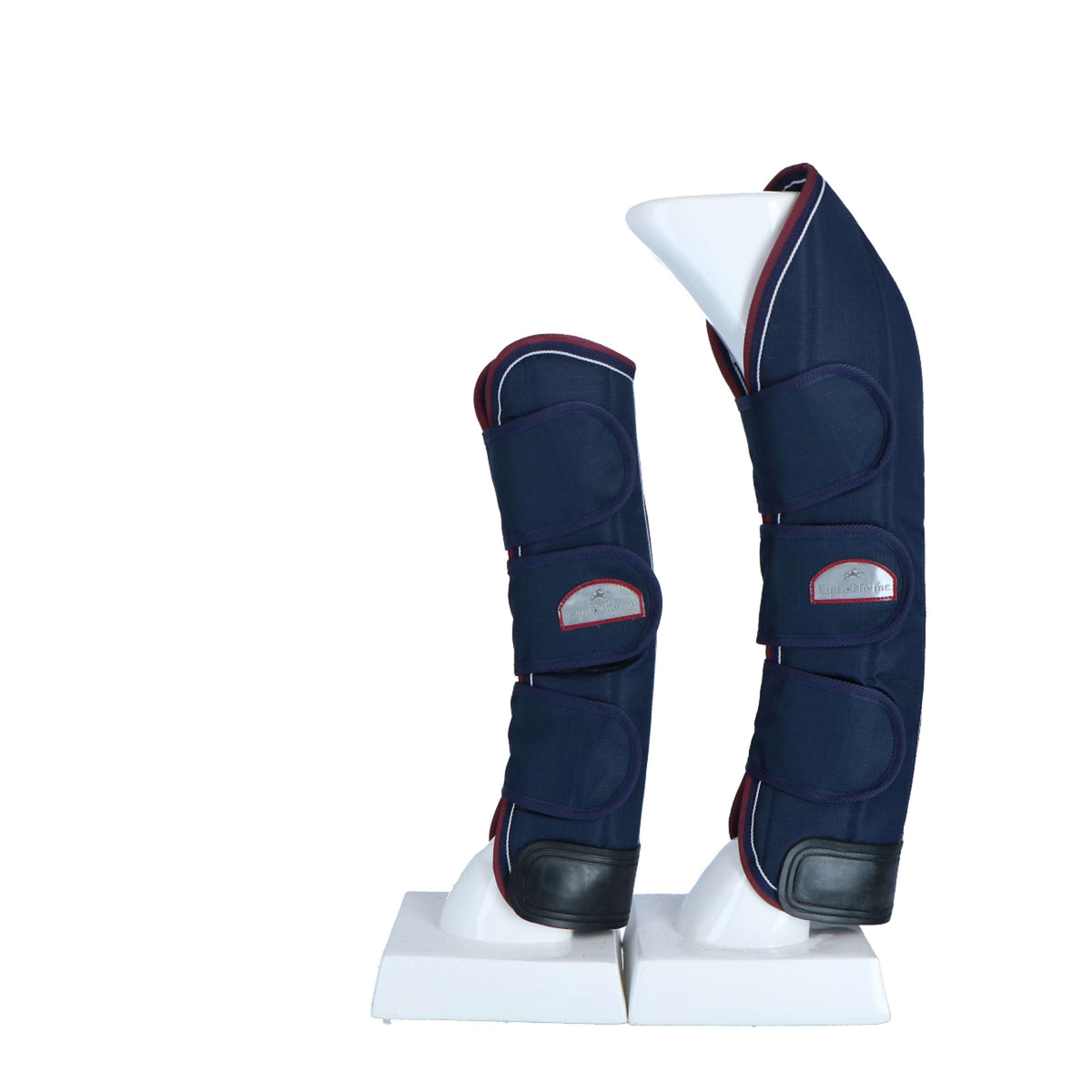 EQUITHÈME Protectores de transporte 1200D Azul marino/Burdeos/Blanco