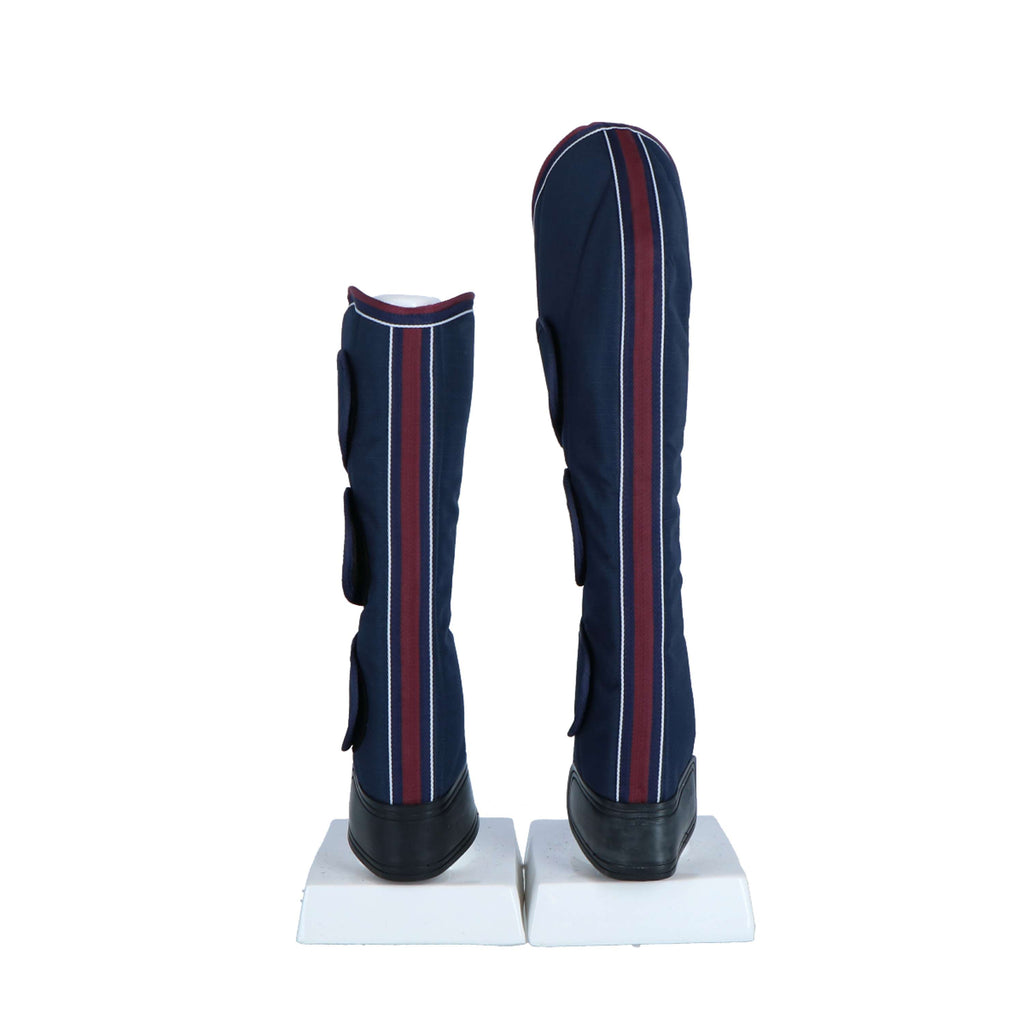 EQUITHÈME Protectores de transporte 1200D Azul marino/Burdeos/Blanco