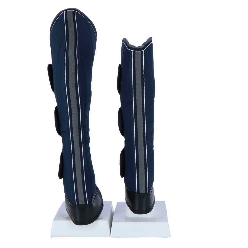 EQUITHÈME Protectores de transporte 600D Azul marino gris blanco