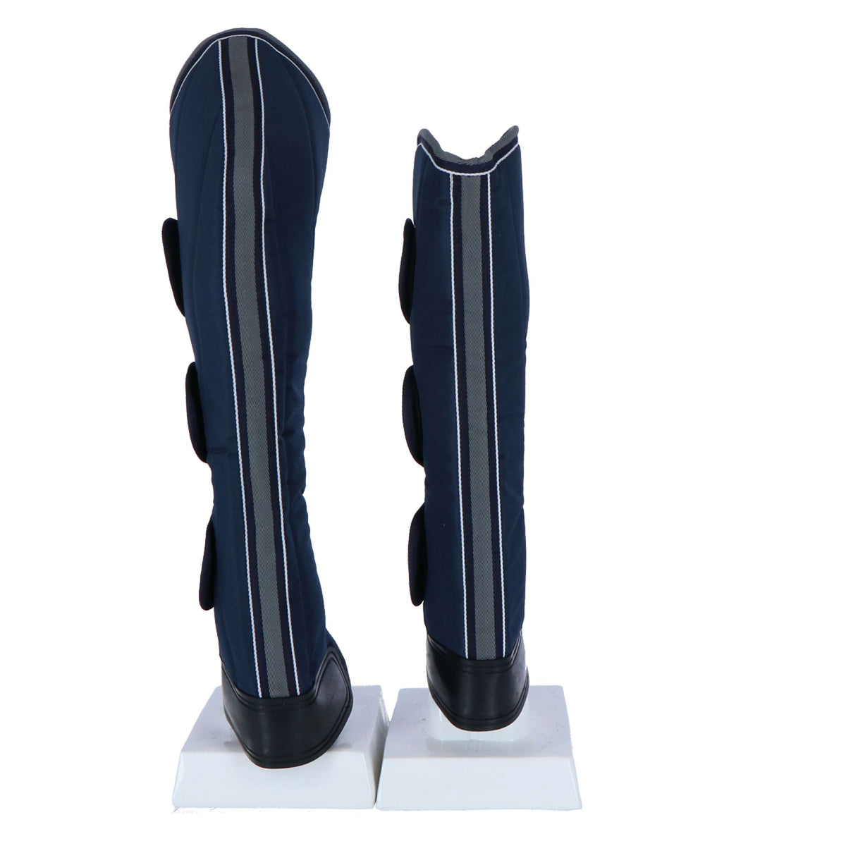 EQUITHÈME Protectores de transporte 600D Azul marino gris blanco