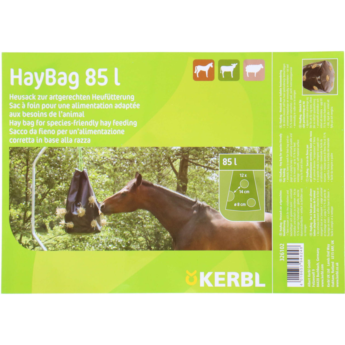 Kerbl Bolsa de Heno Negro