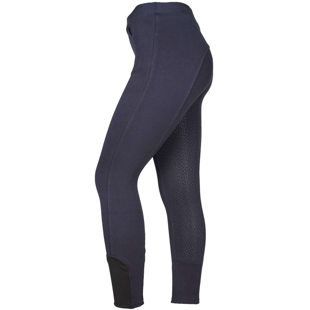 HKM Legging de Equitación Yvi Silicona Asiento Completo Azul oscuro
