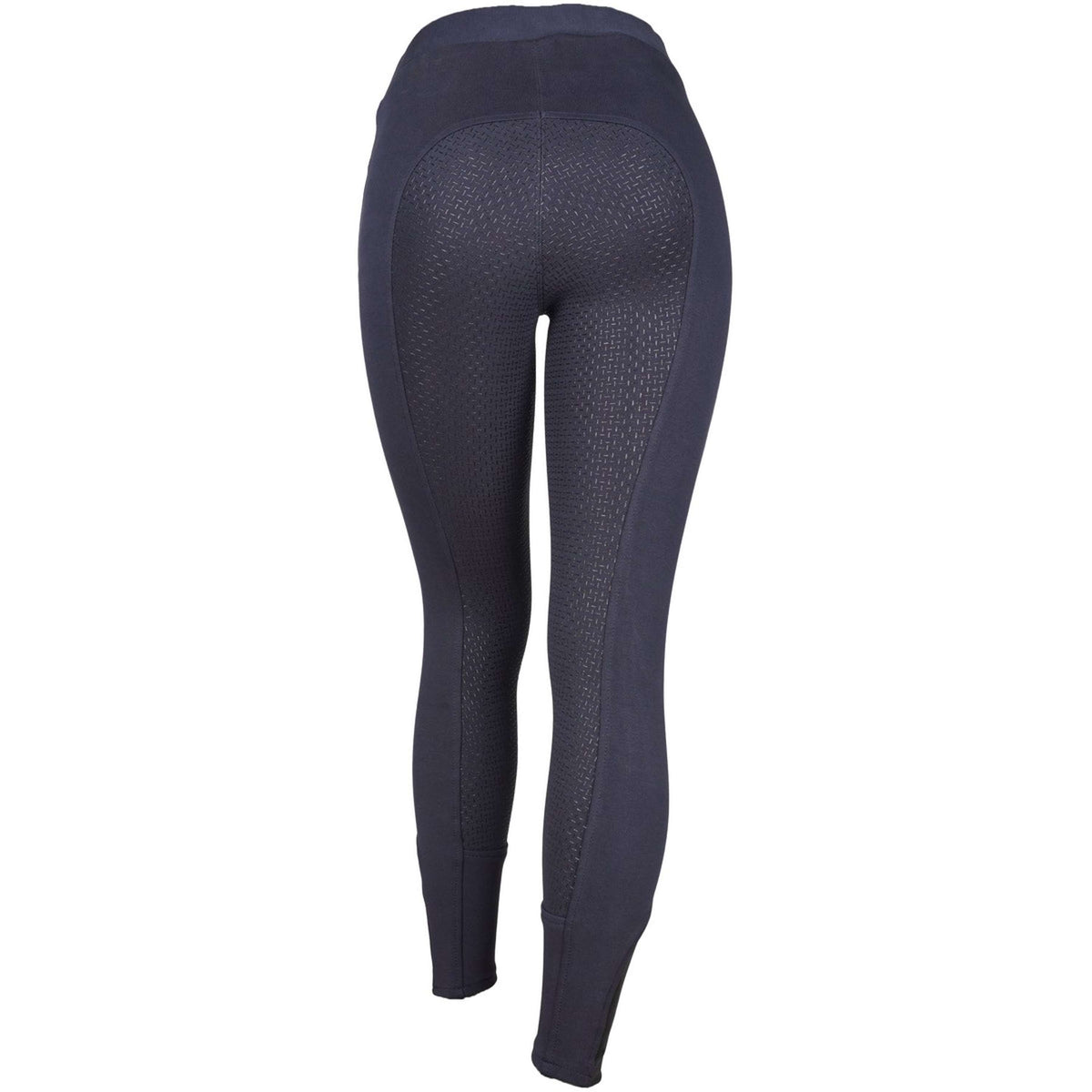HKM Legging de Equitación Yvi Silicona Asiento Completo Azul oscuro