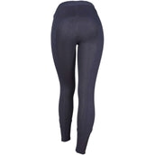 HKM Legging de Equitación Yvi Silicona Asiento Completo Azul oscuro