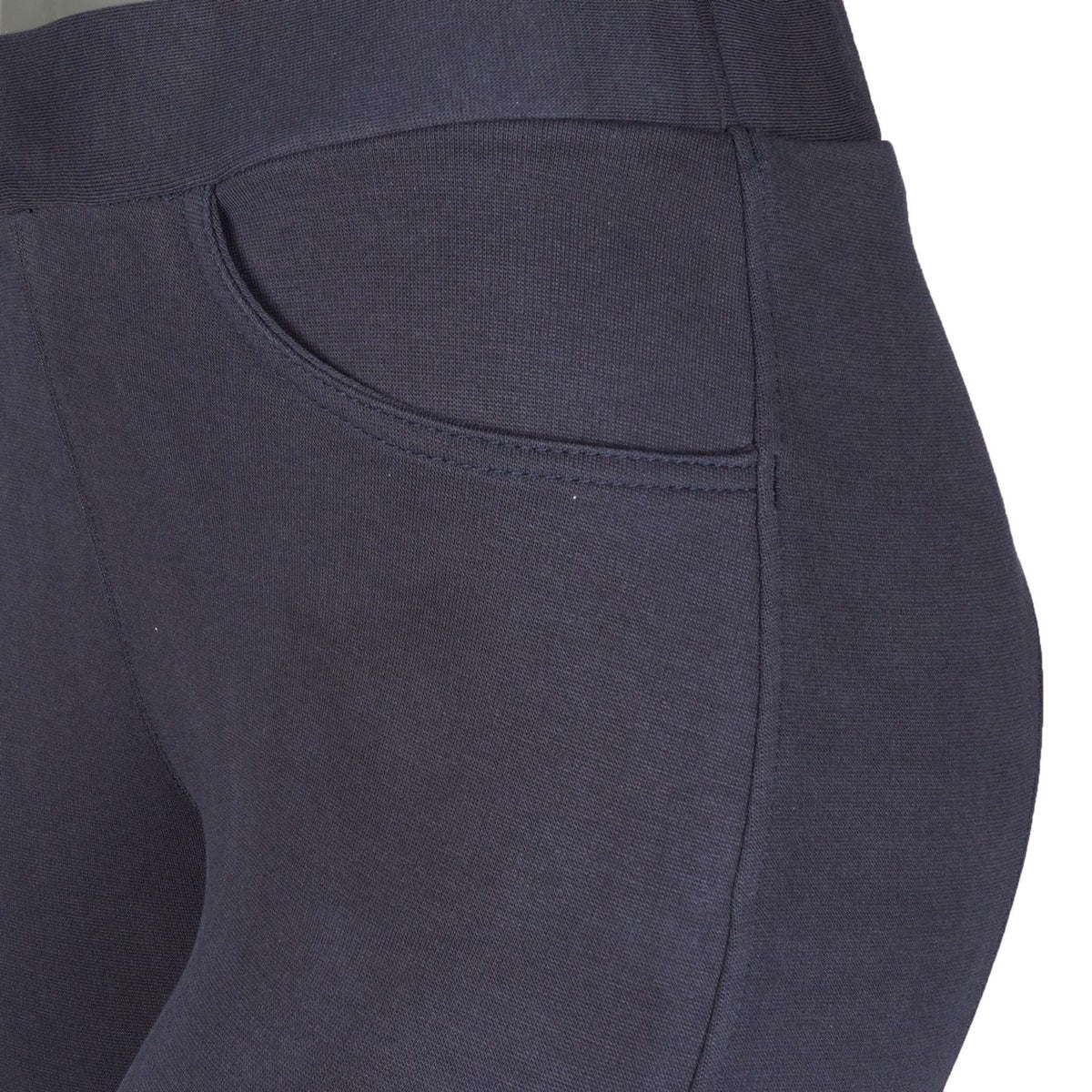 HKM Legging de Equitación Yvi Silicona Asiento Completo Azul oscuro