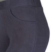 HKM Legging de Equitación Yvi Silicona Asiento Completo Azul oscuro
