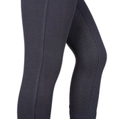 HKM Legging de Equitación Yvi Silicona Asiento Completo Azul oscuro
