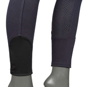 HKM Legging de Equitación Yvi Silicona Asiento Completo Azul oscuro