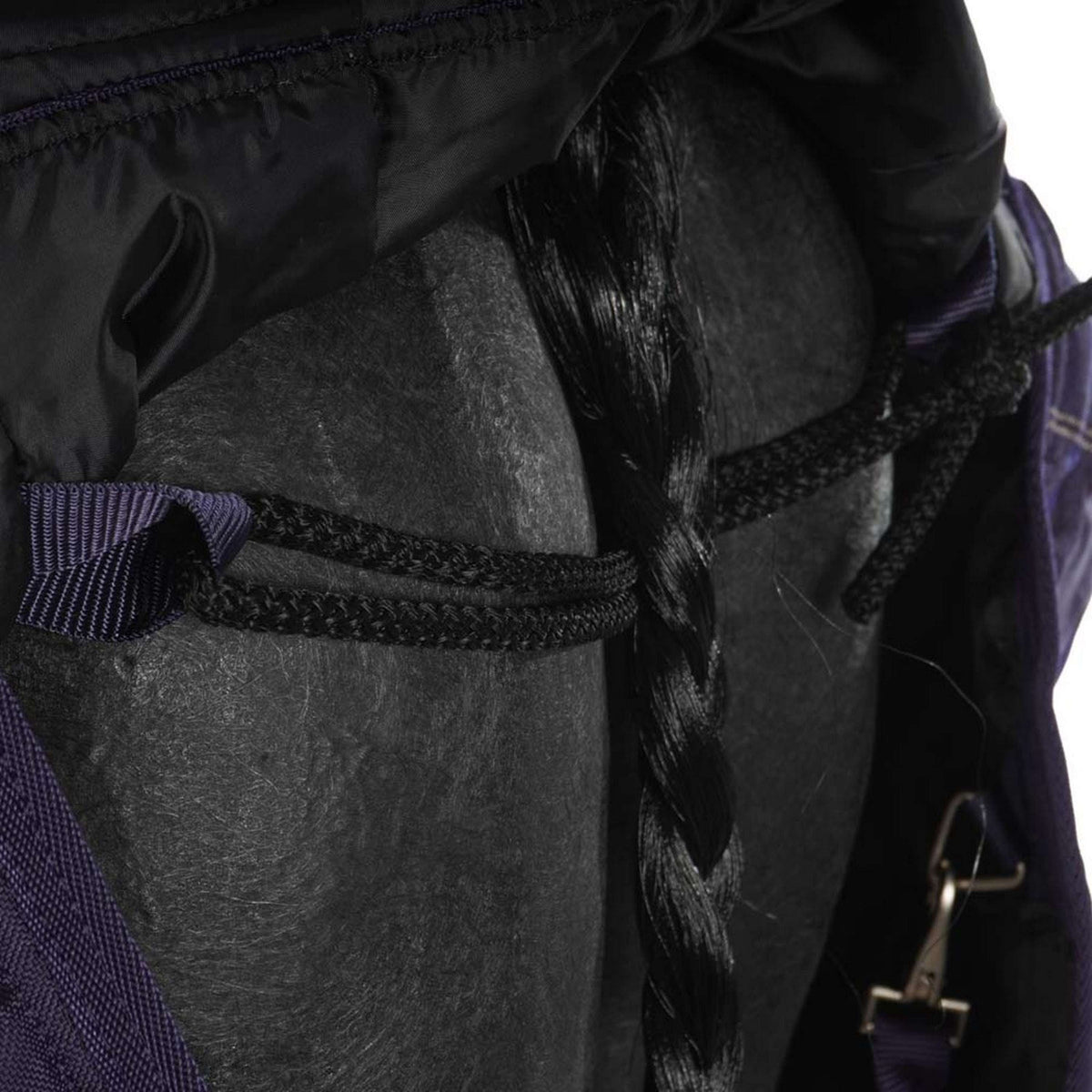 HKM Manta de cuadra de invierno 200g Algodón 1200D Azul oscuro