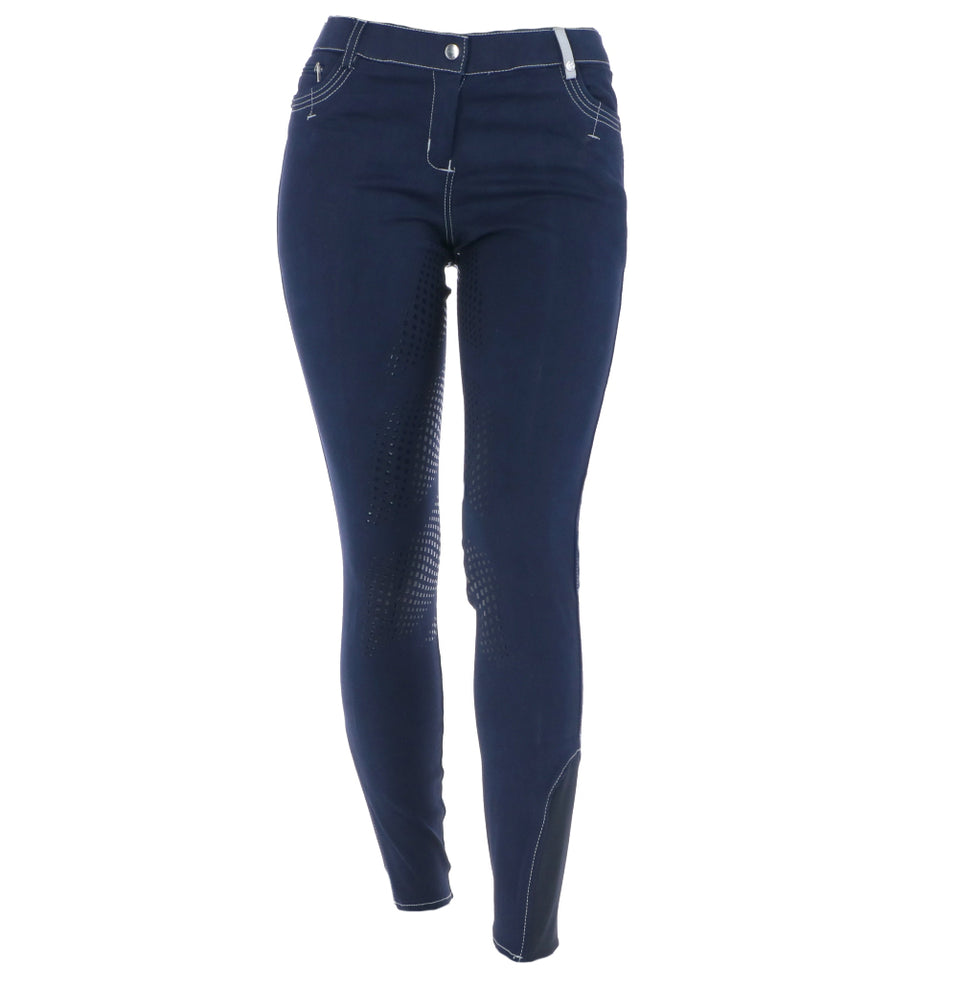 Covalliero Pantalón de Equitación BasicPlus para Niños Azul