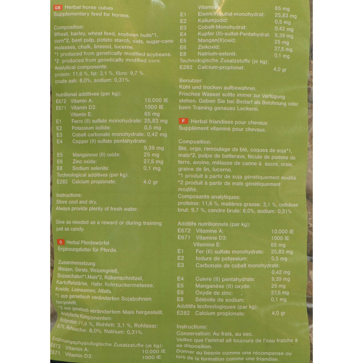 HORKA Golosinas para Caballos Herbal