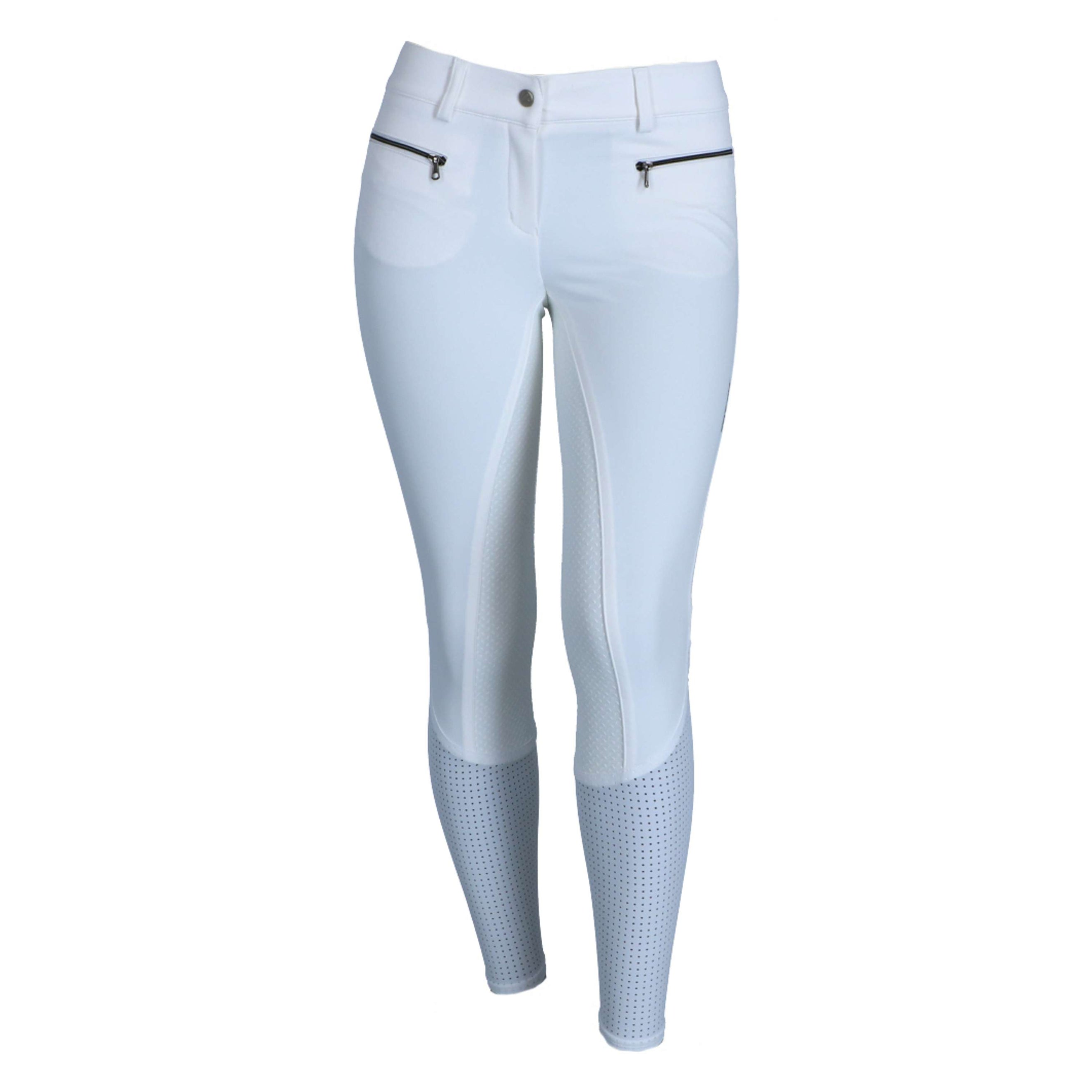 Euro-star Pantalón de Equitación Airflow FullGrip Blanco