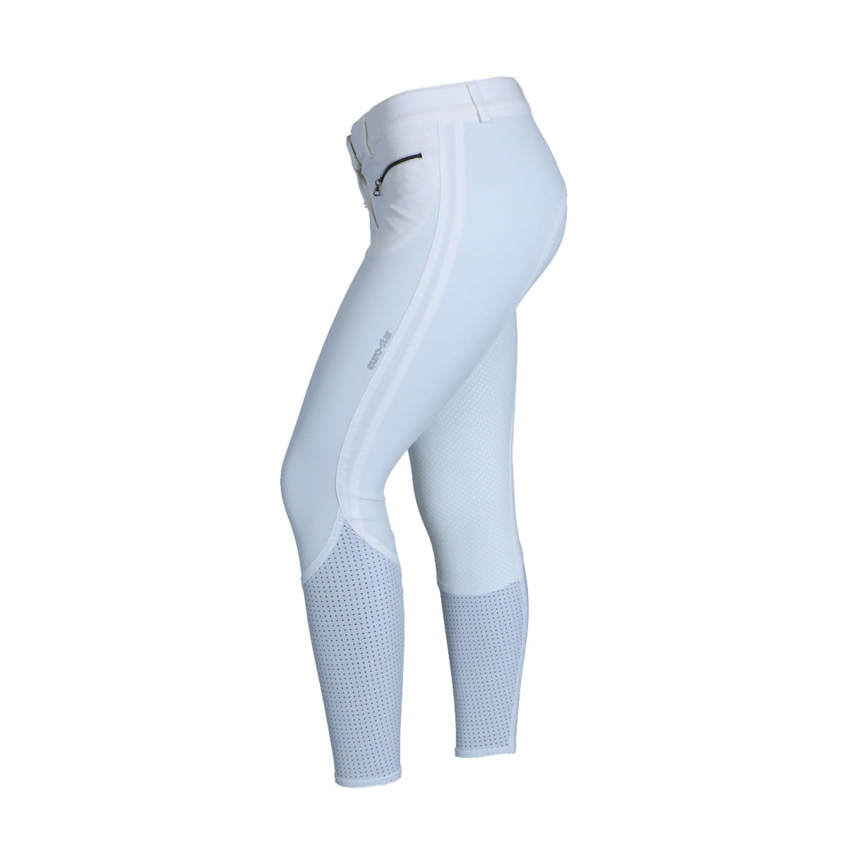 Euro-star Pantalón de Equitación Airflow FullGrip Blanco