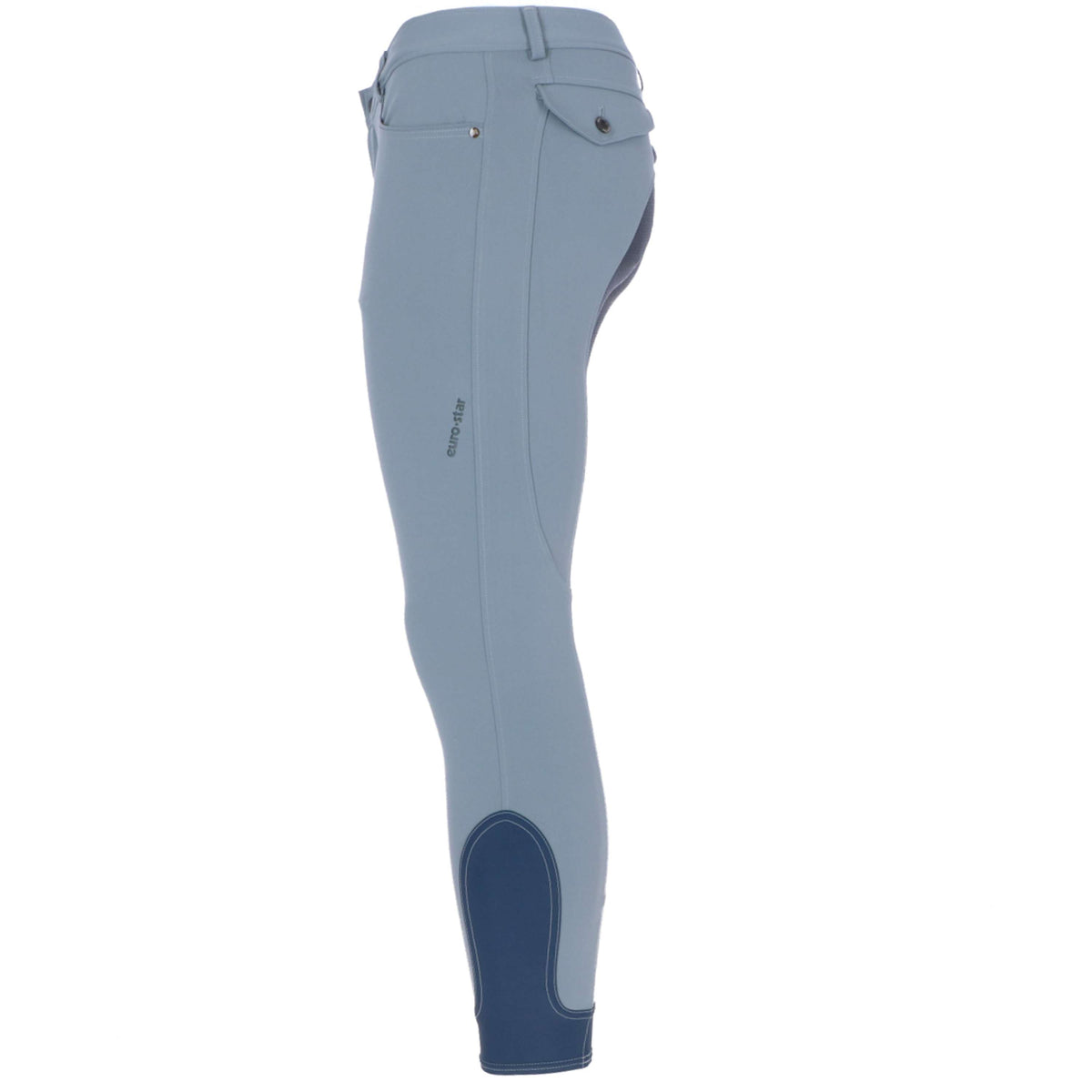Euro-star Pantalón de Equitación Camillo Hombres FullGrip Titanio