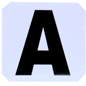 Hippotonic Letras de Picadero Stickers Blanco