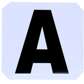 Hippotonic Letras de Picadero Stickers Blanco