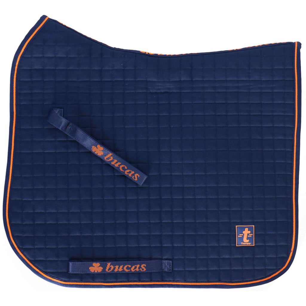 Bucas Saddle Pad Recuptex Versatilidad Marino Naranja