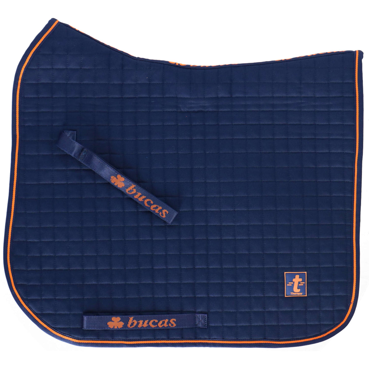 Bucas Saddle Pad Recuptex Versatilidad Marino Naranja