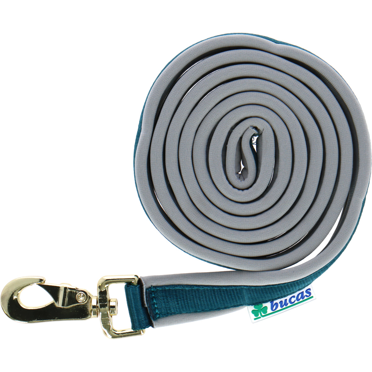 Bucas Lead Rein Dublin Padded Atlantico/Plata