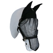 Harry's Horse Cabezada con Máscara Antimoscas con Orejas Negro