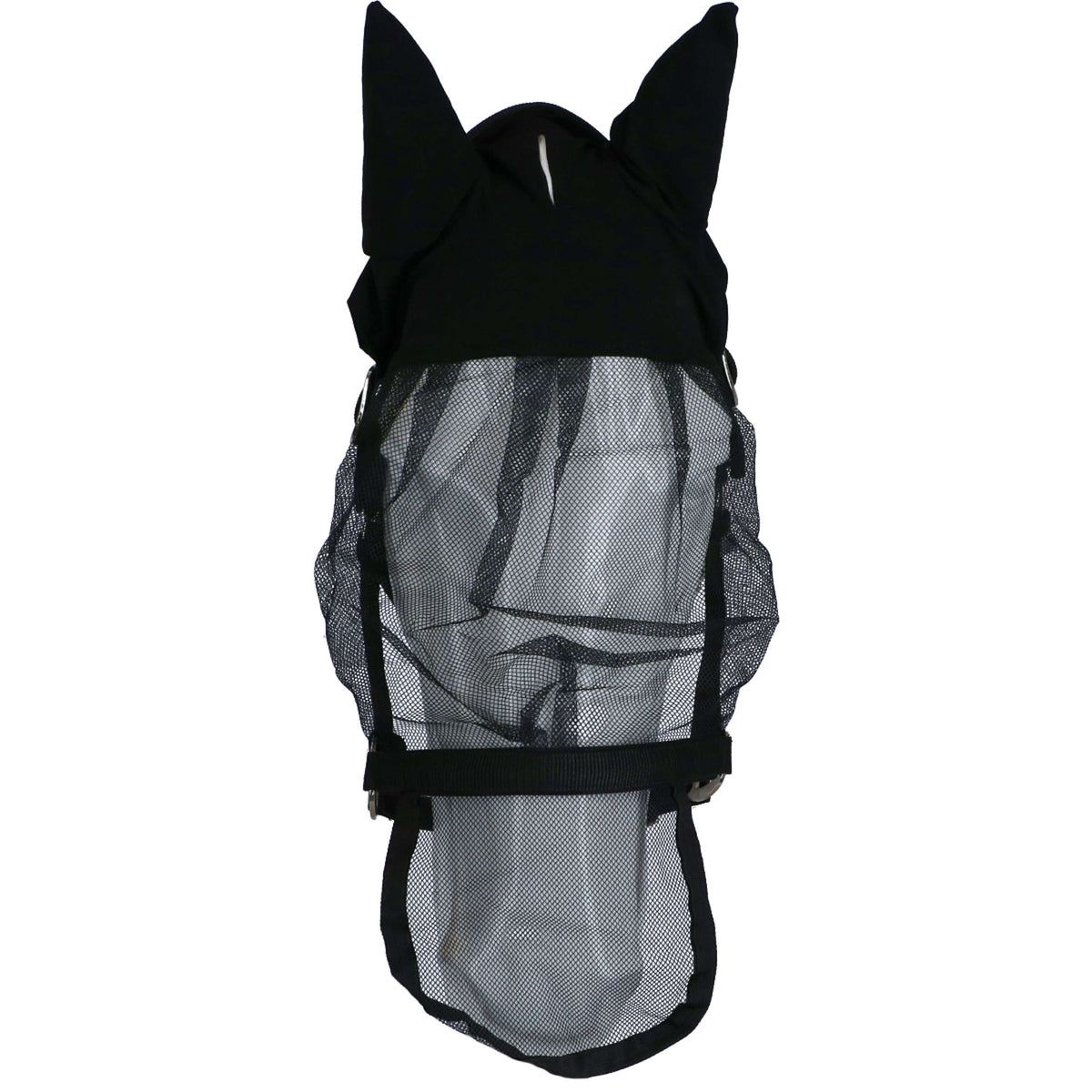 Harry's Horse Cabezada con Máscara Antimoscas con Orejas Negro