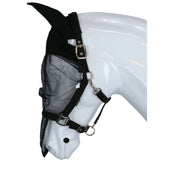 Harry's Horse Cabezada con Máscara Antimoscas con Orejas Negro