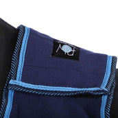 Riding World Manta de ejercicio Fleece Navy/Azul claro