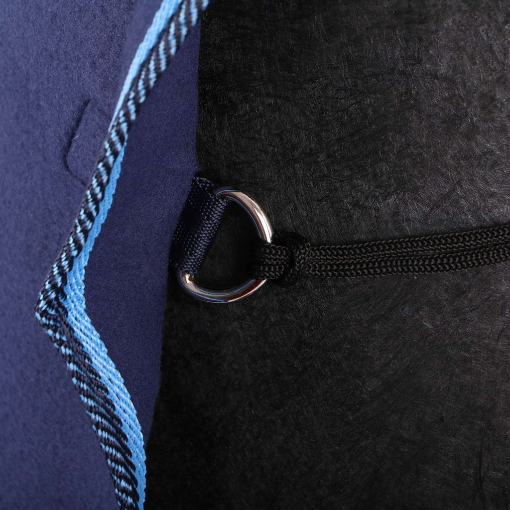 Riding World Manta de ejercicio Fleece Navy/Azul claro