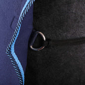 Riding World Manta de ejercicio Fleece Navy/Azul claro