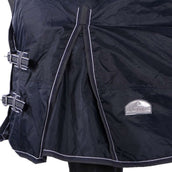 EQUITHÈME Manta Impermeable Light Marino/Gris Puntos