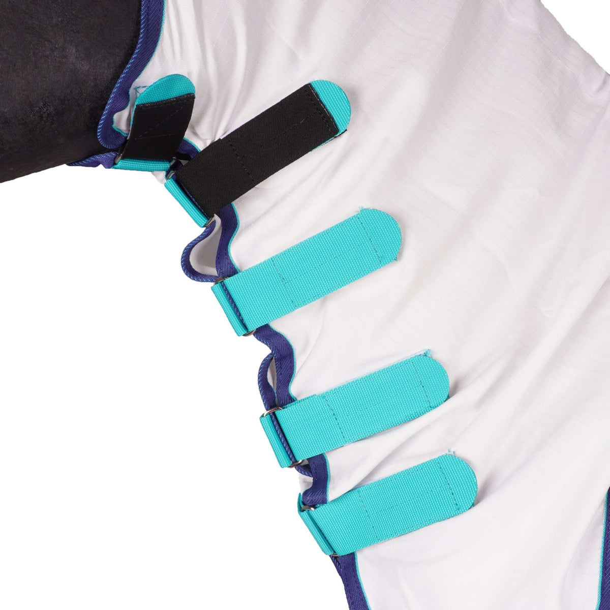 Highlander Plus by Shires Manta para Eczema Sweet-Itch Combo Blanco