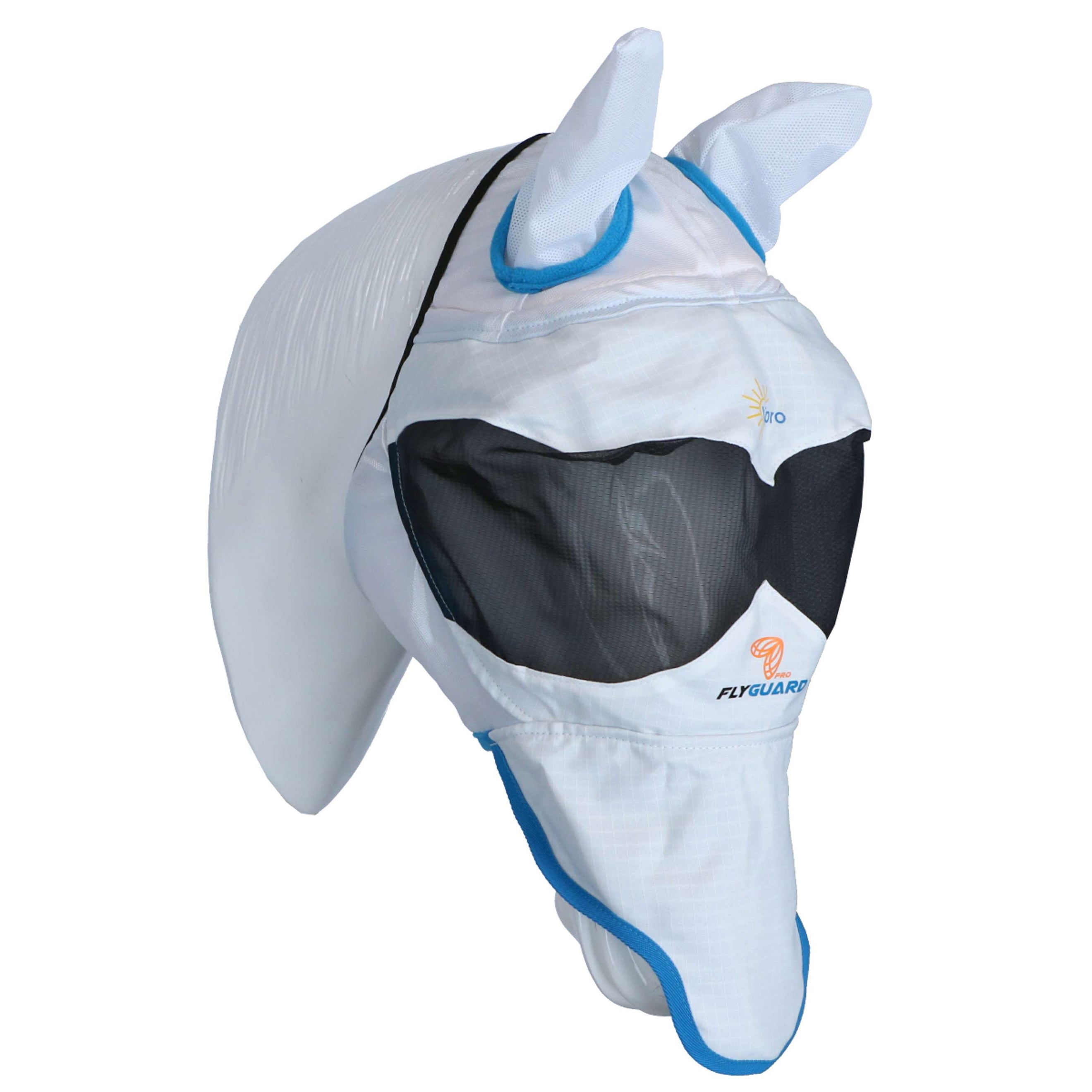 Shires Máscara Antimoscas Met Oren & Neus ultraprofesional Blanco