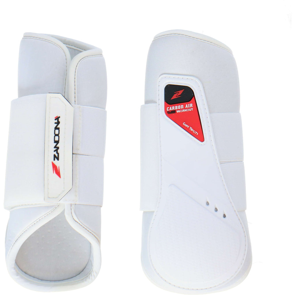 Zandona Protectores Cerrados Carbon Air Entrenamiento Piernas Traseras Blanco