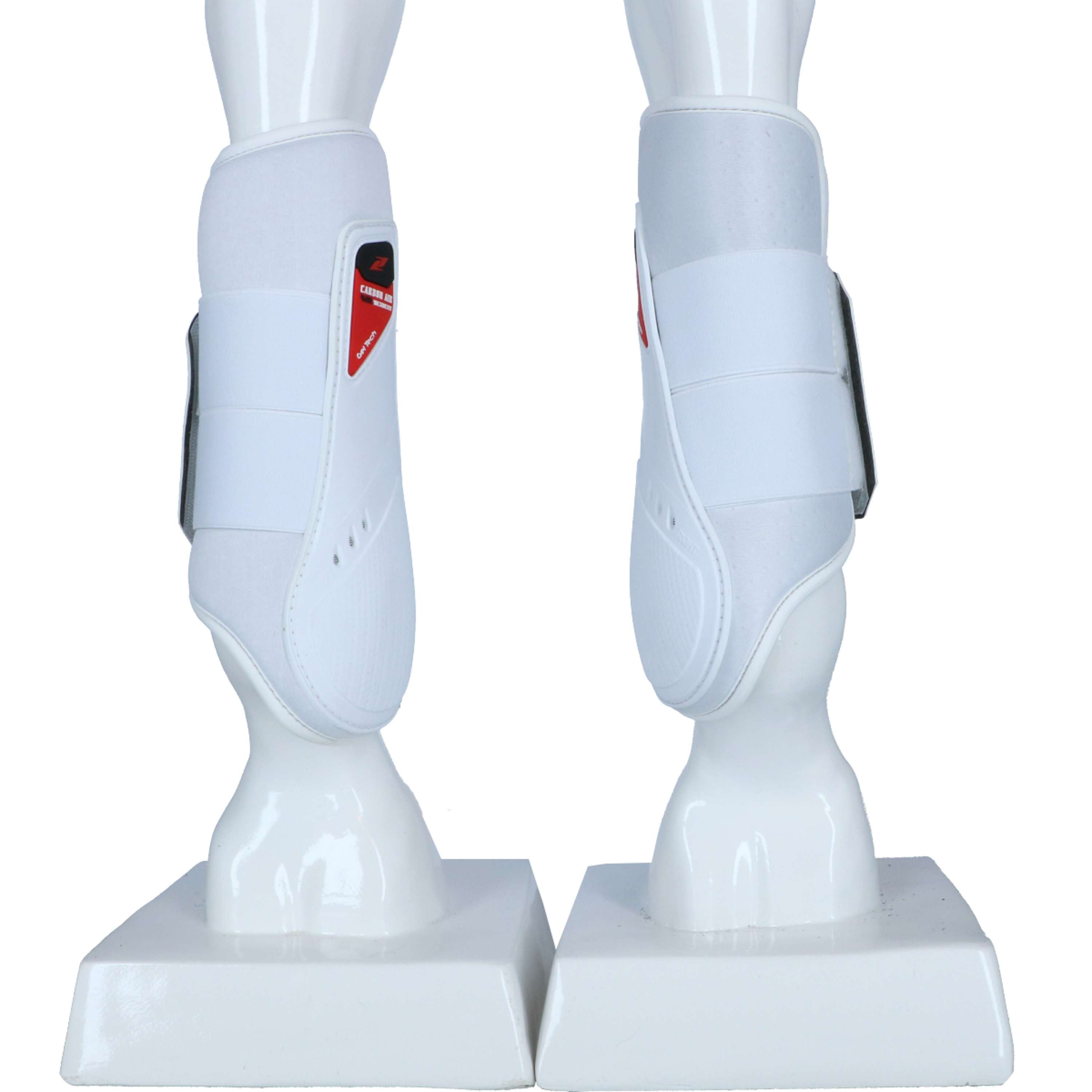 Zandona Protectores Cerrados Carbon Air Entrenamiento Piernas Traseras Blanco