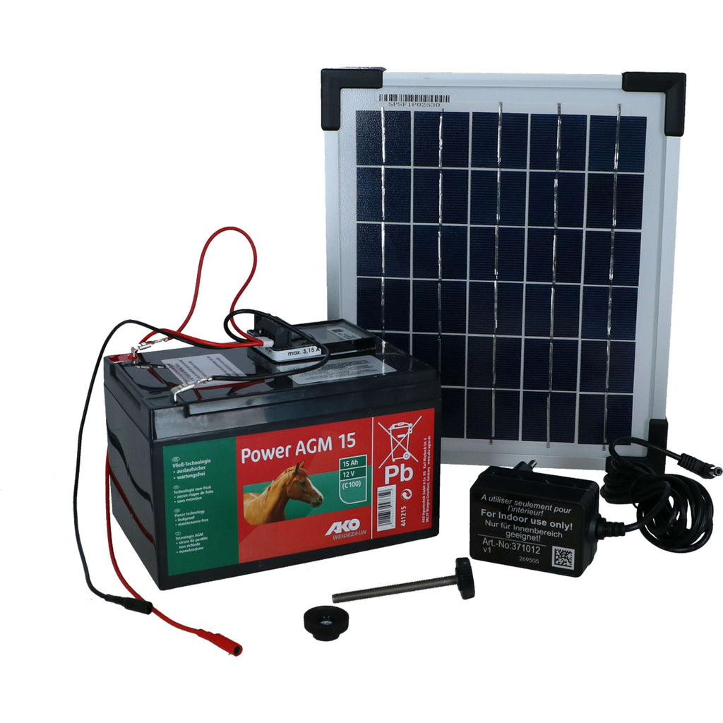 Ako conjunto solar Incluye soporte de batería AGM