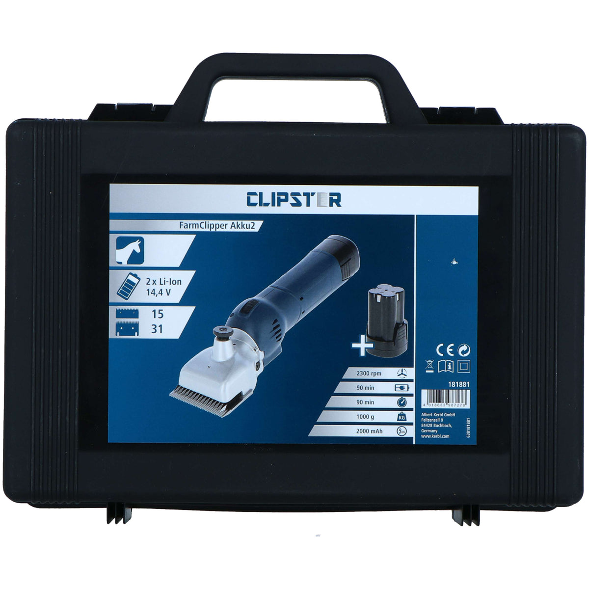 Kerbl Máquina de esquilar Azul