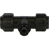 Jason Conector en T 90 PP DVGW/KIWA/WRAS CrimpxInteriorxCrimp Negro/Azul