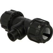 Jason Conector en T 90 PP DVGW/KIWA/WRAS CrimpxInteriorxCrimp Negro/Azul