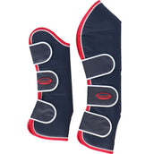 Weatherbeeta Protectores de transporte largo Pestaña ancha Azul marino/rojo/blanco