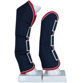 Weatherbeeta Protectores de transporte largo Pestaña ancha Azul marino/rojo/blanco
