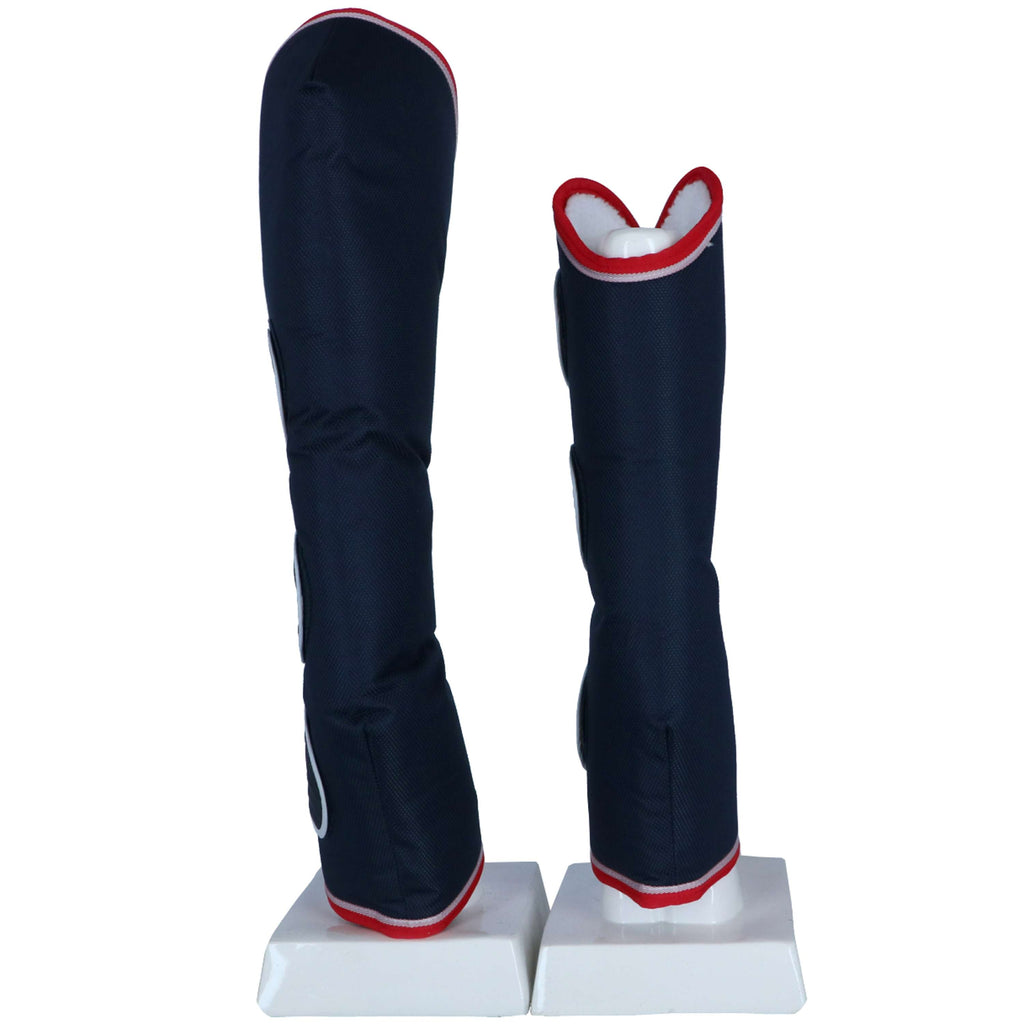 WeatherBeeta Protectores de transporte largo Pestaña ancha Azul marino/rojo/blanco