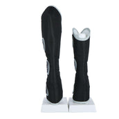 Weatherbeeta Protectores de transporte largo Pestaña ancha Negro/Plata