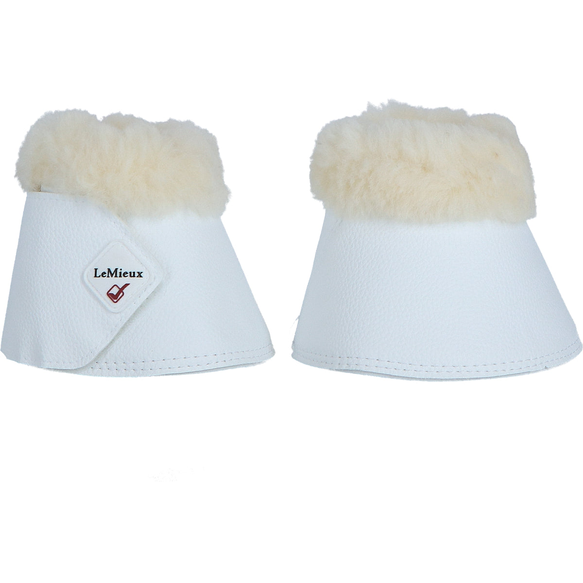 LeMieux Botas de Campana WrapRound Español: Piel de Oveja Blanco<>Beige