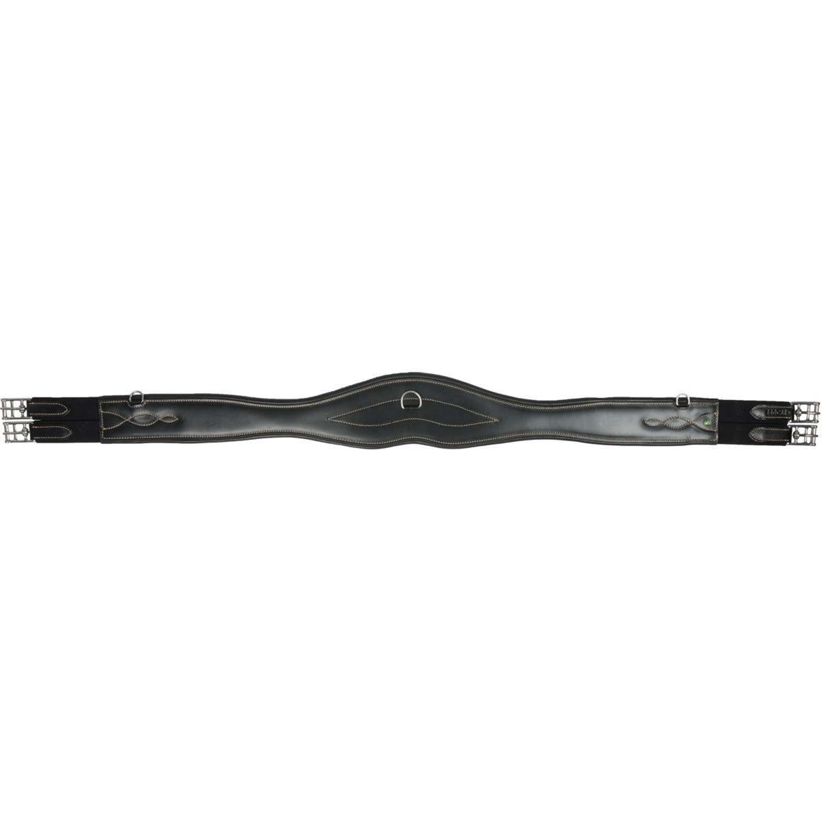 LJ-Leathers Cincha Leder Anatomisch Negro