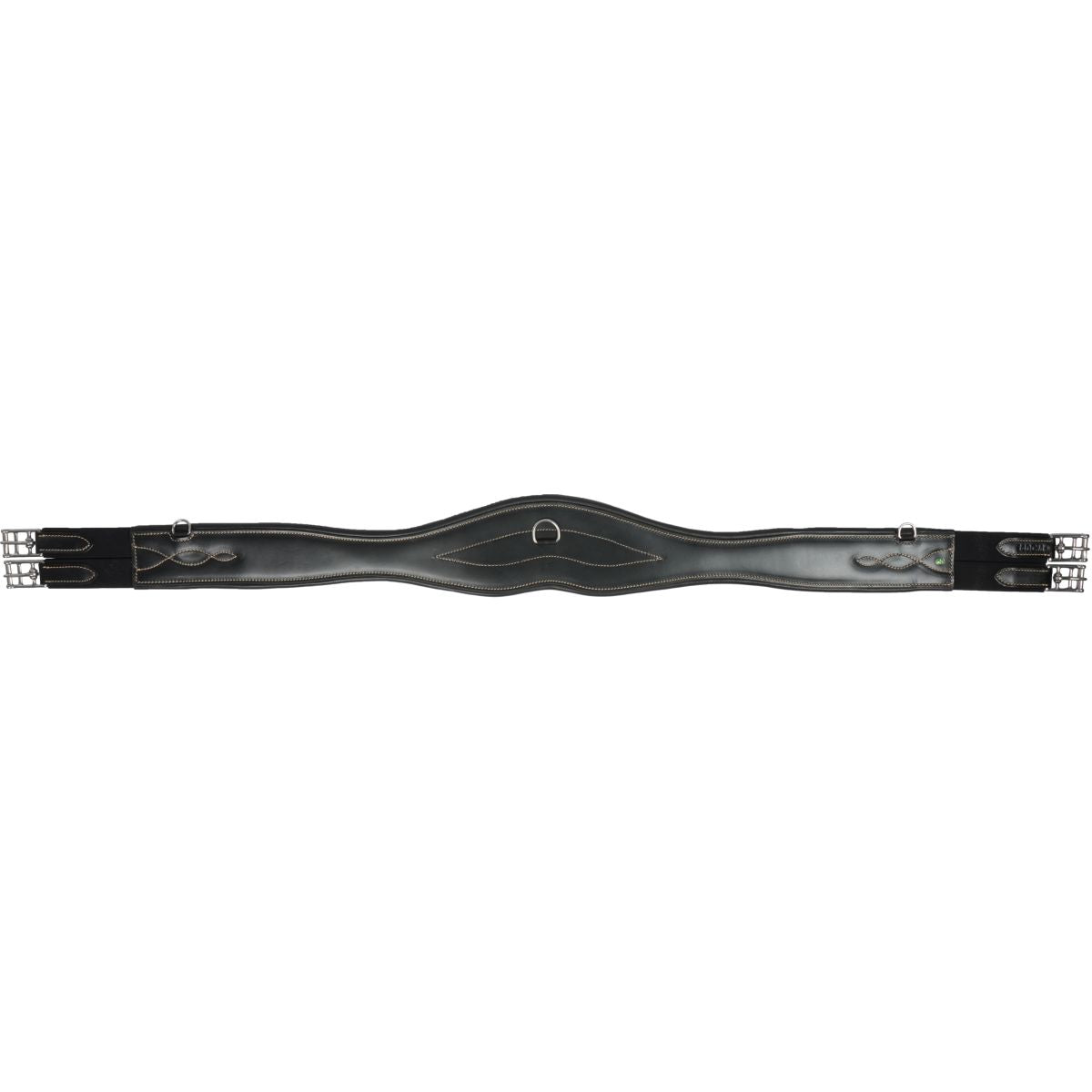 LJ-Leathers Cincha Leder Anatomisch Negro