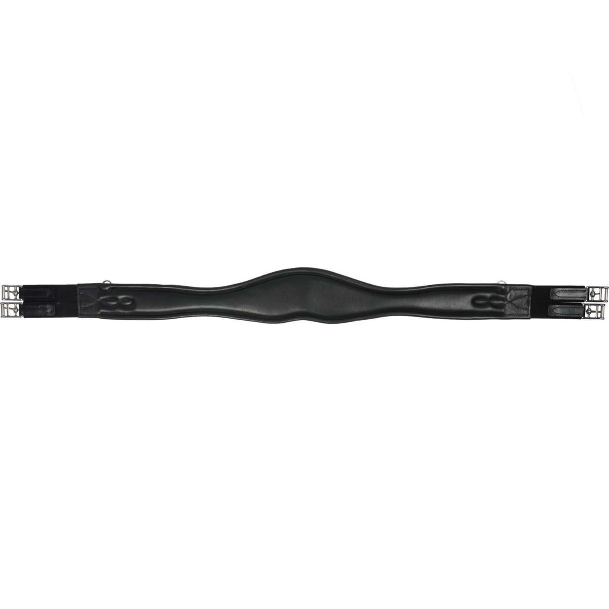 LJ-Leathers Cincha Leder Anatomisch Negro
