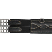 LJ-Leathers Cincha Leder Anatomisch Negro