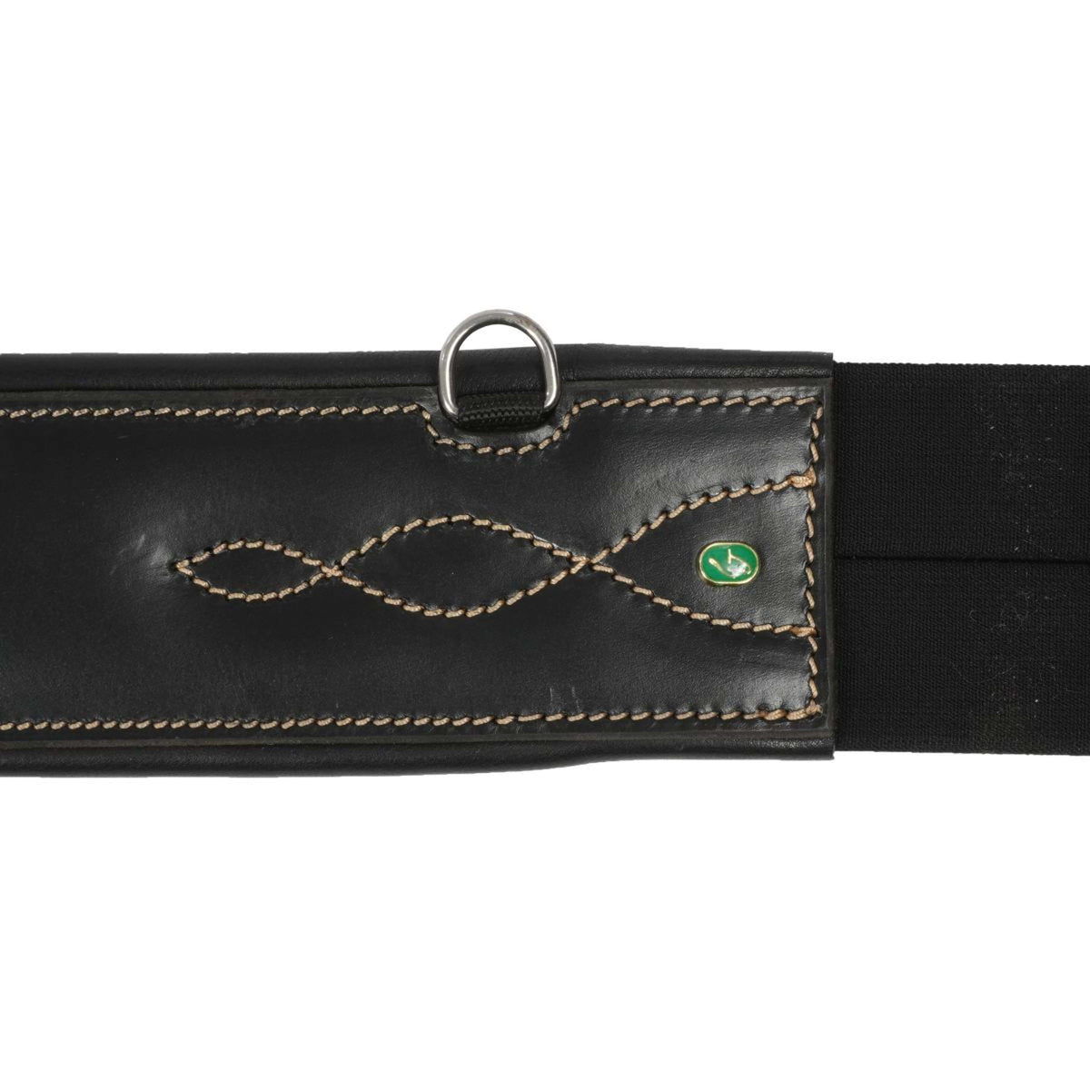 LJ-Leathers Cincha Leder Anatomisch Negro