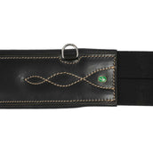 LJ-Leathers Cincha Leder Anatomisch Negro